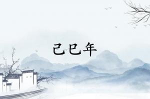 己巳年是哪一年是什么命？