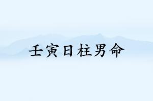 壬寅日柱男命運(yùn)詳解