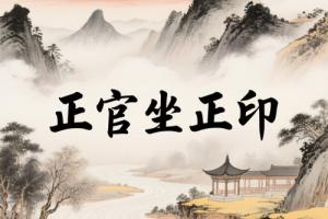 正官坐正印是什么意思
