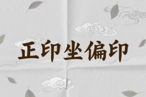 正印坐偏印是什么意思